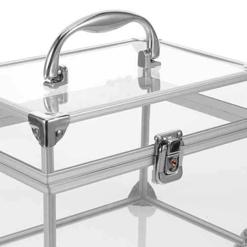 Boîte de rangement transparente pour disques vinyles et albums 33T