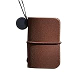 NUOBESTY Mini Cuaderno De Práctico Para y Oficinistas El Bolsillo Notepad De Color Marrón Para Mensajes y Planificación Diaria