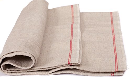 Saint Germain Bakery Premium Professional Bakers Extra Large Couche 35"X26" From France - Heavy Duty Proofing Cloth 100% Natural Flax Linen #TOP2
