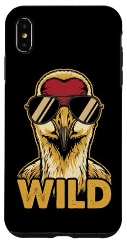 Wild Funny Sandhill Crane �T���O���X ���g�� �X�}�z�P�[�X iPhone XS Max �p