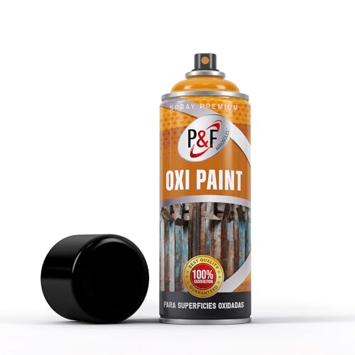 ESMALTE DIRECTO SOBRE ÓXIDO EN SPRAY - Pintura antioxidante - Esmalte antioxidante para metales sin necesidad de imprimación - pintura para metales 3 en 1 ANTIOXIDO, IMPRIMACION Y COLOR- AEROSOLES P&F
