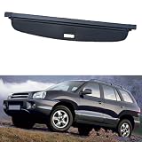 WJYZNB Einziehbare Kofferraumabdeckung für das Auto, Kompatibel für Hyundai Santa Fe 2007-2010, Laderaumabdeckung