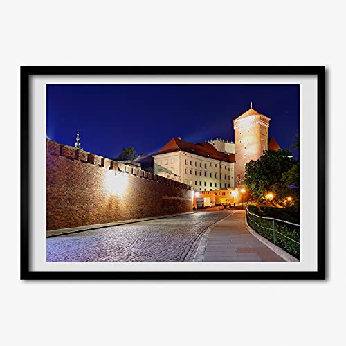Cadre MDF 70x50 cm avec affiche de Cracovie Pologne Tulup pour décoration murale moderne