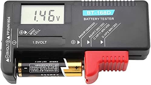 Battery Volt Tester - Digital Battery Tester Checker Monitor Household Testers Power Meter for AA AAA C D 9V 1.5V Button Cell Battery Volt Tester BT-168D Fashion Processing — view 6