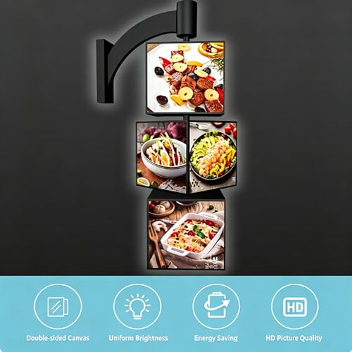 Publicités promotionnelles par boîte lumineuse LED rotative 360° - 3