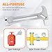 4-in-1 Emergency Tool – Gas & Water Shut Off Wrench, Non-Sparking Pry Bar, Earthquake Survival – Firefighter-Designed, Heavy-Duty Alloy (Silver)