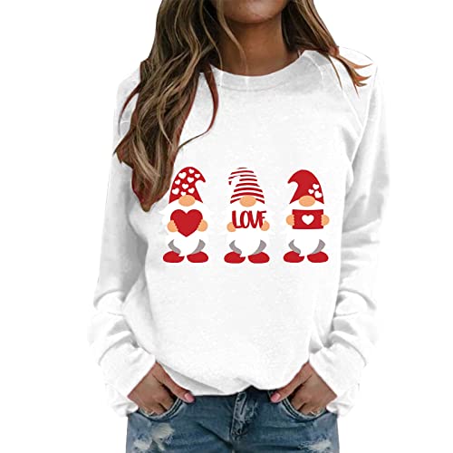 WeißE Oberteile Damen Weihnachtspullover Strickpullover 3D Druck Damen...