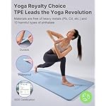 YOTTOY Yoga Mat，Extra Thick Yoga Mat (1/2inch),Professional TPE Exercise Mat,Non-Slip Workout Mat for Yoga, Pilates, Fitness, Barefoot Workouts, Home Gym Studio with Strap - Image 5
