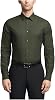 Calvin Klein Mens Regular Fit Herringbone French Cuff Non Iron Dress Shirt