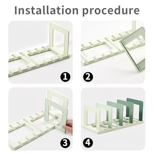 Image of ZURATO Foldable File Organizer Rack | Sorter Office Desk Accessories | Durable & Sturdy | Easy Assembly | Book Holder Magazine Stand | for Office, Home (Gradient Blue, 4 Compartment)