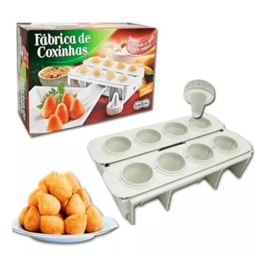Modelador de Coxinhas TYDA, Kit com Formas para 8 Salgados, Fábrica de Coxinhas