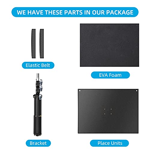 CODN-Projector-Stand-Foldable-Projector-Mount-Laptop-Tripod-Adjustable-Height-23-to-43-Universal-Outdoor-Laptop-Floor-Stand-for-Computer-Book-Music-Notes-Sound-Media-DJ-Equipment