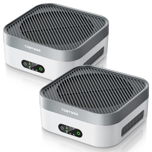 TDBYWAE Air Purifier 2-Pack, H13 HEPA, for Bedroom & Travel