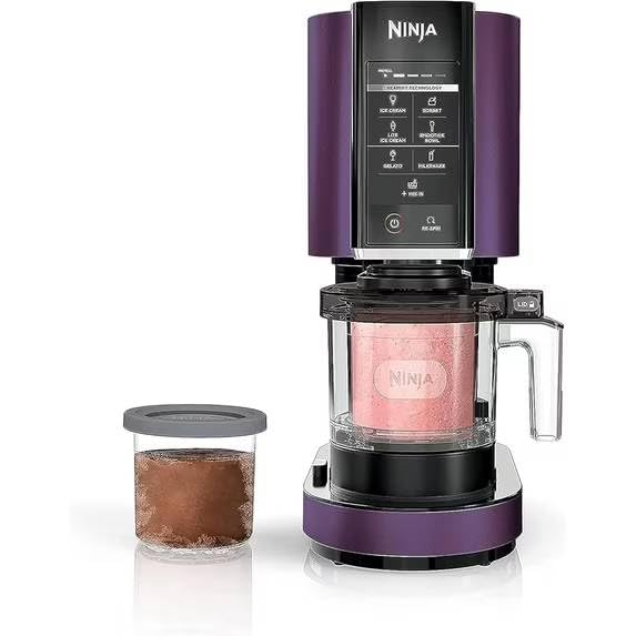 Ninja NC301 CREAMi, Ice Cream, Gelato, Milkshake, Sorbet, and Smoothie Bowl Maker, 7 One-Touch Programs, Purple (Renewed)