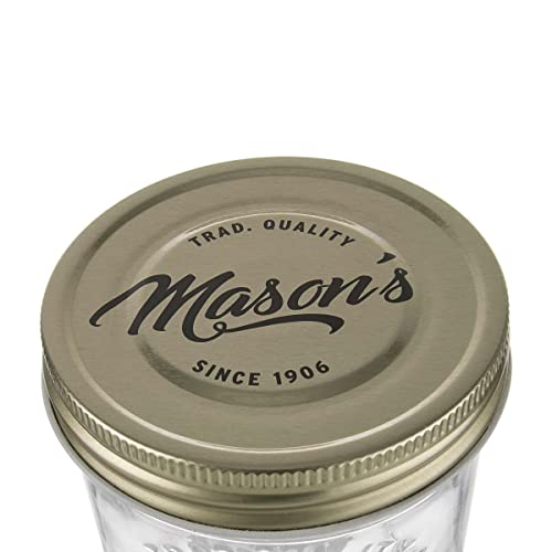 BUTLERS Aufbewahrungsglas 1000ml Einmachgläser mit Schraubdeckel -MASON'S- Vintage Marmeladengläser ideal auch für die Aufbewahrung von Konserven, Kaffee, Tee, Müsli, Suppe – Bild 4