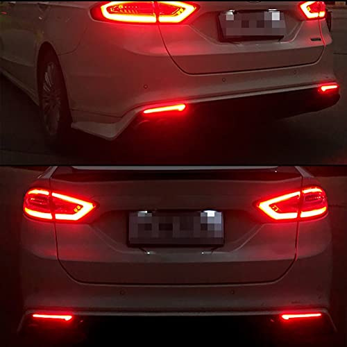 2 Peças Refletor De Pára-choques De Led Luzes Traseiras Luzes Traseiras Luzes De Freio Luz De Sinali