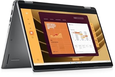 Dell 2025 Latitude 2-in-1 Laptop, 13.3" FHD IPS Touchscreen, Intel Ultra 7 165U vPro 12-Core, Intel Graphics, 16GB LPDDR5 2TB SSD, Backlit Keyboard, Thunderbolt 4, Wi-Fi 6E, 1080p Camera, Win11 Pro