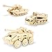 Georgie Porgy Rompecabezas de Madera 3D Puzzle de Modelo Colección de de Animales Juguete de Construcción Kit Kids Jigsaw Toy Edad 5+ (3 Piezas, Tanque Blindado Vehículo de Misiles)