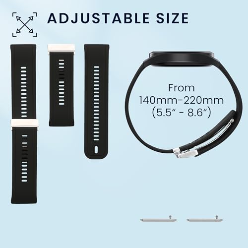 kwmobile Ersatzarmband kompatibel mit Huawei Watch D Armband - Fitnesstracker Band aus Silikon in Schwarz