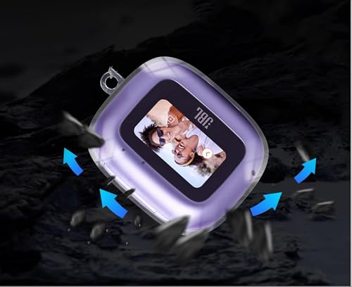 GIOPUEY Transparent Hülle Kompatibel mit Live Buds 3/JBL Live Flex 3/Live Beam 3, TPU Stoßfeste Schutzhülle, Ultradünn, Kein Geruch, Hülle Silikon- Transparent