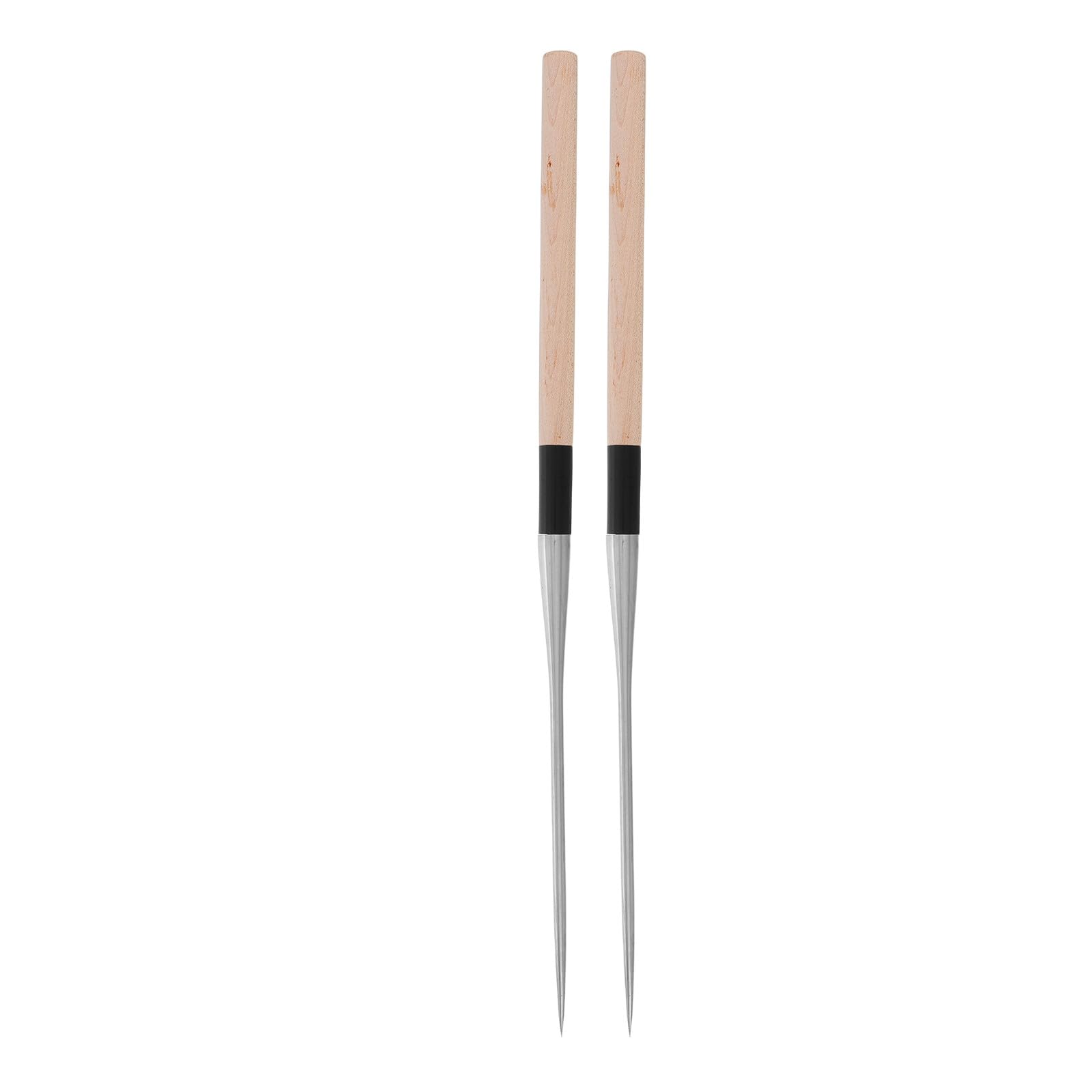 Palillos japoneses de acero inoxidable HAKIDZEL con mango de madera noble