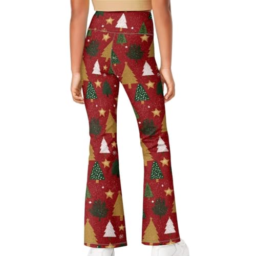 Image of Girls Flare Leggings Cute Bell Bottoms for Teen Girls Wide Leg Sweatpants for 5-14 T