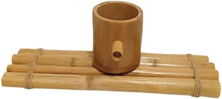 Bamboo Water Fountain with Pump,Bamboo Water Fountain Outdoor Japanese Garden Feature Decorate, Handmade,One Color-90CM