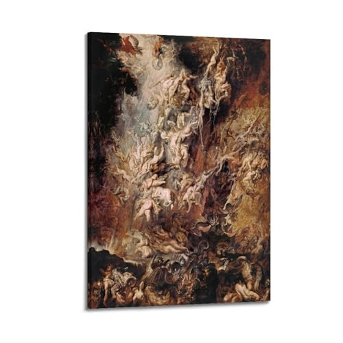 Poster The Fall of The Damned Peter Paul Rubens - Art mural 50,8 x 76,2 cm
