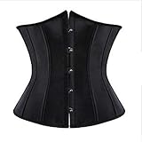 LIUJIU Damen Shapewear Miederhose Bauch Weg stark formend Miederpants mit Bein Taillenformer Shaper angenehm Figurformende Wäsche，schwarz，S