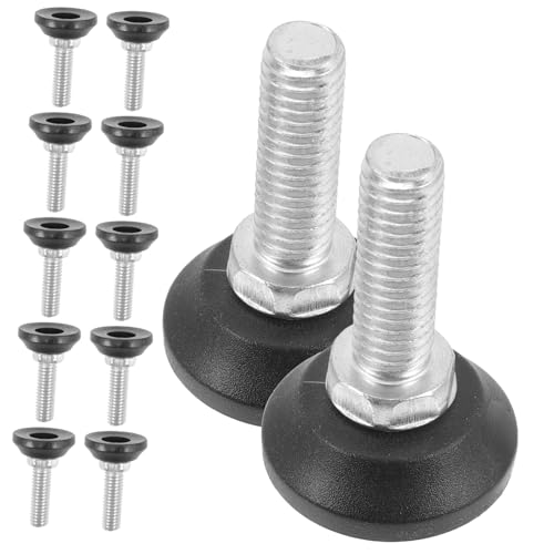 NUOBESTY 12 piezas de accesorios para pies ajustables y patas niveladoras de muebles 2