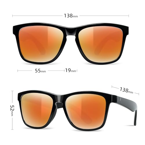 Image of B.N.U.S Chic Polarized Sunglasses with Scratch-Resistant Glass Lens - UV Protection That Perfectly Shields Your Eyes
