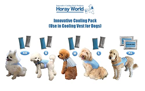 Horay World Innovative Cooling Packs, Use In Cooling Vest For Dogs, Longer Coolness Up To 4 Hrs, Optimum Temperature, Prevent Heat Stroke, Safe And Comfortable Dog Walk For All Canines (Large) #TOP7
