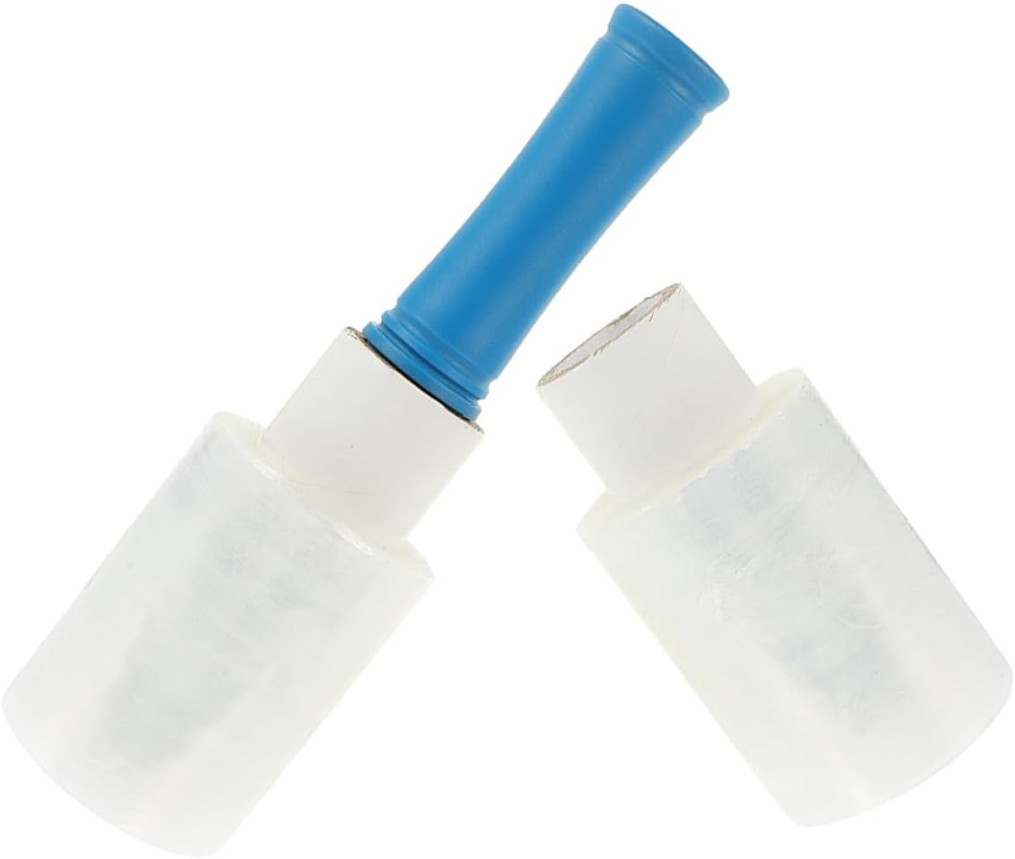 NOLITOY Heavy-Duty Stretch Wrap Film 10cm X 150m with Plastic Handle, Industrial Strength Stretch Wrap Roll for Moving, Pallet Wrapping, Packing and Shipping Supplies