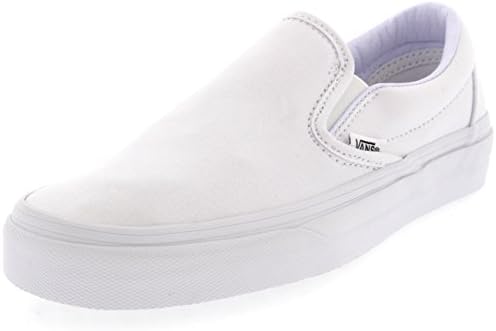 Vans Womens Classic Slip Canvas Slip On Sneakers Shoe Casual Plimsolls - True White - 8.5 | Image 3