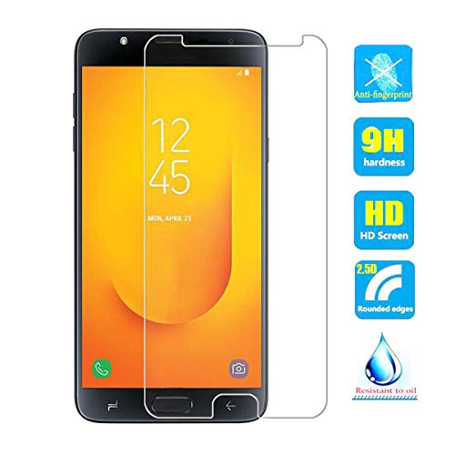 2pcs Clear Tempered Glass Crystal Screen Protector Film for Galaxy J7 Duo 2018 J720 J720M SM-J720F SM-J720F/DS 5.5" Scratch Resist 9H Hardness