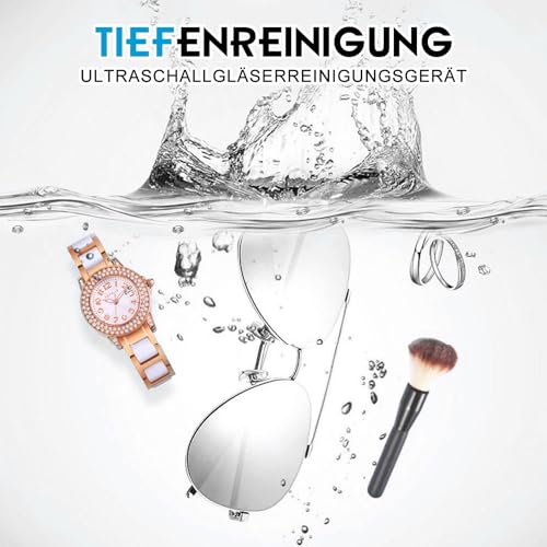 Ultraschallreinigungsgerät Brillenreinigungsgerät 500ml Ultraschallreiniger Ultraschallbad Cleaner...
