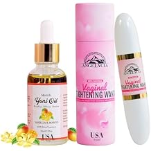 ANGELYCIA Ultimate Feminine Rejuvenation Combo, Virginity Wand and Feminine Yoni Detox Oil Vanilla&Mango, Vaginal Tightening Solution, Restores pH Balance for Women,