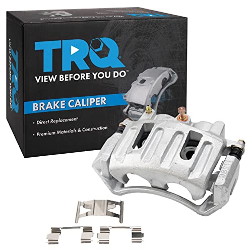 Image of TRQ Front Right Brake Caliper w /Bracket Passenger Side | For 1997-2001 Ford F-150 2002 Lincoln Blackwood