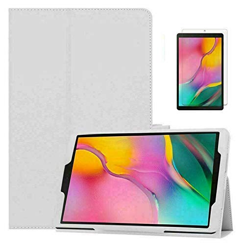 Image of Leather Flip Cover Stand Plain Folio Case for Apple iPad Air 1 2 5th 6th Gen 9.7 (For Apple iPad Air (1st Generation), White)