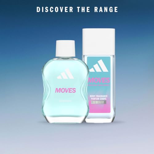 Image of adidas Moves Eau de Toilette, 50ml / 1.7fl oz. (pack of 1), Notes of Citrus, Lilly and Musk, Fragrance for Women, Long Lasting, Sporty Fragrance, Travel Size