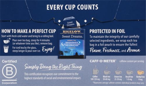 Miniatura 3 de Bigelow Tea Sweet Dreams - Té de hierbas 20 unidades el embalaje puede variar