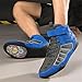UKUBOXBAG Men's Women's Boxing Shoes, Fashion Boxers Fighting Footwear Non-Slip Exercise Fitness Sneaker Breathable Mesh Wrestling Trainers,Blue,8.5