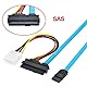 CY SAS-Kabel SFF-8482 SAS 29 Pin auf SATA 22Pin Hard Disk Drive Raid Verlängerungskabel mit IDE 4Pin Stromanschluss