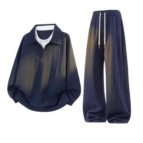 [Gebacades] Y W[W ㉺Zbg H I[o[TCY  ZbgAbv [EFA X|[cEFA  JWA (Navy,4XL)