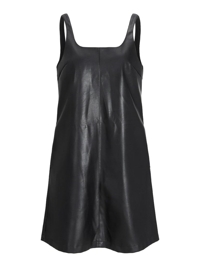 Jjxx Women's Black Jack & Jones Jxstella Pu Short Dress Otw Dress, M