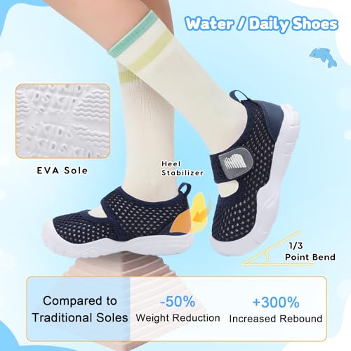 Image of BARERUN Toddler Water Shoes Infant Baby Swim Shoes Kids Barefoot Sandals