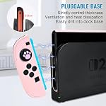 DLseego Protective Hard Case for Nintendo Switch 2 (2025), Slim PC Grip Cover for Joy Con, Detachable JoyCon Controller Protectors-Shockproof & Scratch-Resistant Console Shell, 6 Thumb Grips - Pink