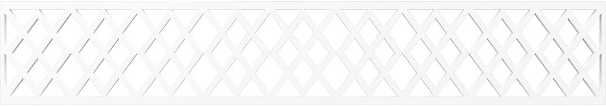 46 5/8"W x 8"H x 3/8"T Hadley Fretwork Moulding, Architectural Grade PVC