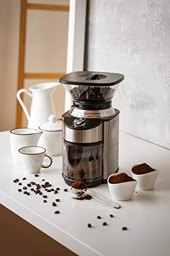 Adler Camry Cr 4443 Coffee Grinder Burr Grinder Black Silver - 5