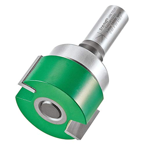 Trend CraftPro Two Flute Intumescent Recessing Router Cutter, 1/2 Inch Shank, 40mm Cut Diameter & 20mm Cut Length, Tungsten Carbide Tipped, C223X1/2TC